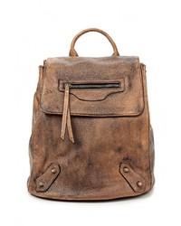 Женский коричневый кожаный рюкзак от Chantal