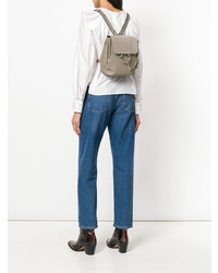 Женский коричневый кожаный рюкзак от Chloé