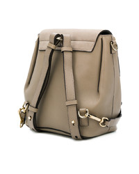 Женский коричневый кожаный рюкзак от Chloé