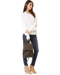 Женский коричневый кожаный рюкзак от Jerome Dreyfuss