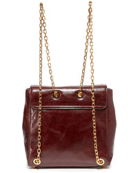 Женский коричневый кожаный рюкзак от Marc Jacobs