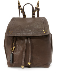 Женский коричневый кожаный рюкзак от Jerome Dreyfuss