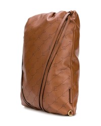 Женский коричневый кожаный рюкзак от Stella McCartney