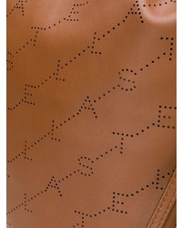 Женский коричневый кожаный рюкзак от Stella McCartney