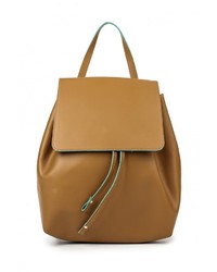 Женский коричневый кожаный рюкзак от Made in Italia