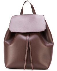 Женский коричневый кожаный рюкзак от Mansur Gavriel