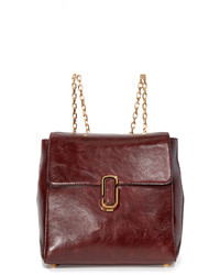 Женский коричневый кожаный рюкзак от Marc Jacobs