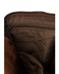 Женский коричневый кожаный рюкзак от Marc Johnson