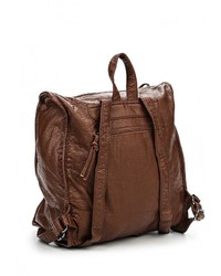 Женский коричневый кожаный рюкзак от Marc Johnson