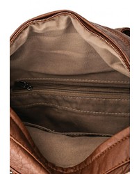 Женский коричневый кожаный рюкзак от Marc Johnson