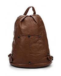Женский коричневый кожаный рюкзак от Marc Johnson