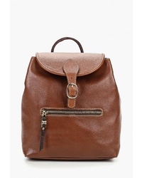 Женский коричневый кожаный рюкзак от Olio Rosti