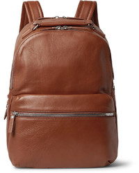 Мужской коричневый кожаный рюкзак от Shinola