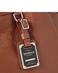 Мужской коричневый кожаный рюкзак от Shinola