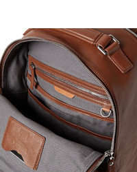 Мужской коричневый кожаный рюкзак от Shinola