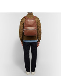 Мужской коричневый кожаный рюкзак от Shinola