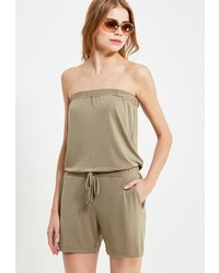 Коричневый комбинезон с шортами от Rinascimento