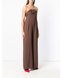 Коричневый комбинезон от Jacquemus