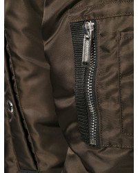 Мужской коричневый легкий бомбер от DSQUARED2