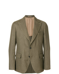 Мужской коричневый льняной пиджак от Gabriele Pasini