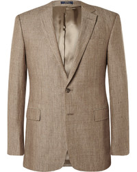 Мужской коричневый льняной пиджак от Polo Ralph Lauren