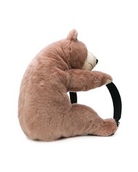 Женский коричневый меховой рюкзак от Dolce & Gabbana