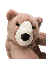 Женский коричневый меховой рюкзак от Dolce & Gabbana