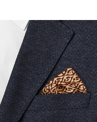 Коричневый нагрудный платок с принтом от Gucci