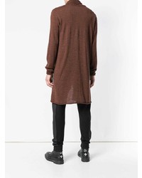 Мужской коричневый открытый кардиган от Lost & Found Rooms