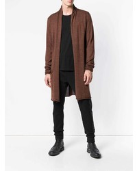 Мужской коричневый открытый кардиган от Lost & Found Rooms