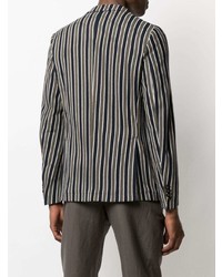 Мужской коричневый пиджак в вертикальную полоску от Manuel Ritz