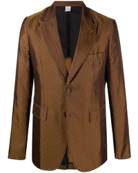 Мужской коричневый пиджак в горошек от Comme Des Garcons SHIRT
