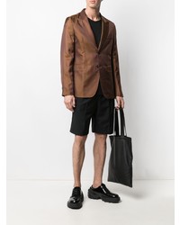 Мужской коричневый пиджак в горошек от Comme Des Garcons SHIRT