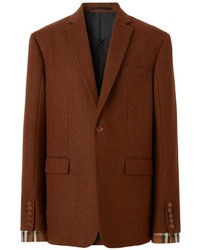 Мужской коричневый пиджак в клетку от Burberry