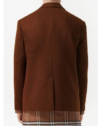 Мужской коричневый пиджак в клетку от Burberry