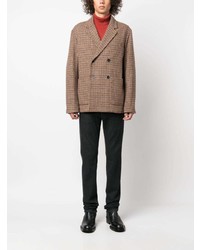 Мужской коричневый пиджак в клетку от Barena