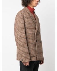 Мужской коричневый пиджак в клетку от Barena