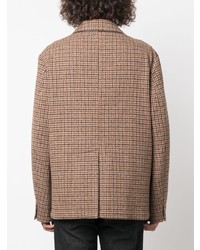 Мужской коричневый пиджак в клетку от Barena