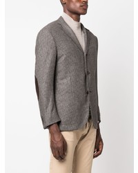 Мужской коричневый пиджак в клетку от Corneliani