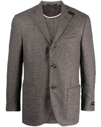 Мужской коричневый пиджак в клетку от Corneliani