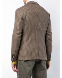 Мужской коричневый пиджак в клетку от The Gigi