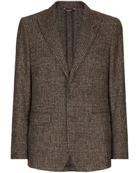 Мужской коричневый пиджак в клетку от Dolce & Gabbana