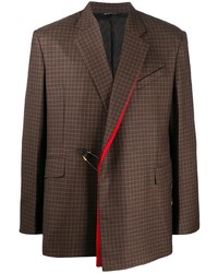 Мужской коричневый пиджак в клетку от Givenchy