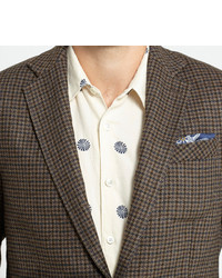 Мужской коричневый пиджак в клетку от Billy Reid