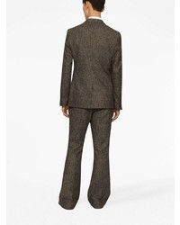 Мужской коричневый пиджак в клетку от Dolce & Gabbana