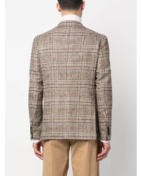 Мужской коричневый пиджак в шотландскую клетку от Tagliatore