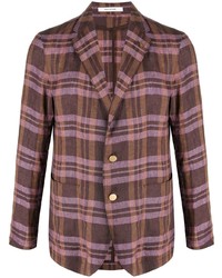 Мужской коричневый пиджак в шотландскую клетку от Tagliatore