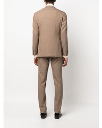 Мужской коричневый пиджак с геометрическим рисунком от Gabriele Pasini