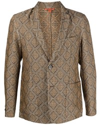 Мужской коричневый пиджак с принтом от Barena
