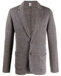 Мужской коричневый пиджак с узором "в ёлочку" от Eleventy